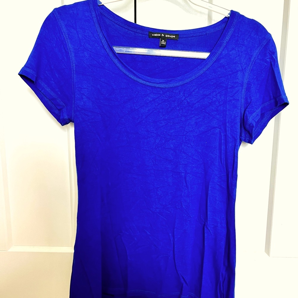 Cable & Gauge Blue Top